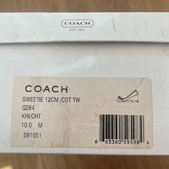 Authentic Coach wedge shoes sz 10 in excellent used conditions. - Picture 10 of 10